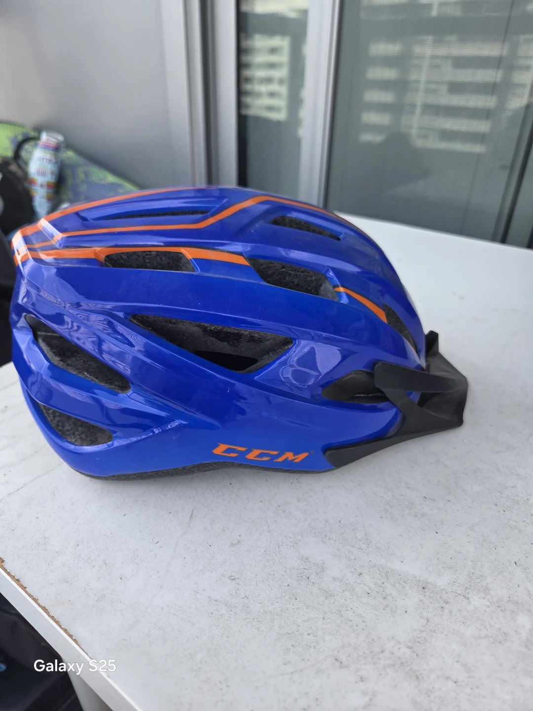 CCM Blue and Orange Bicycle Helmet - photo 4