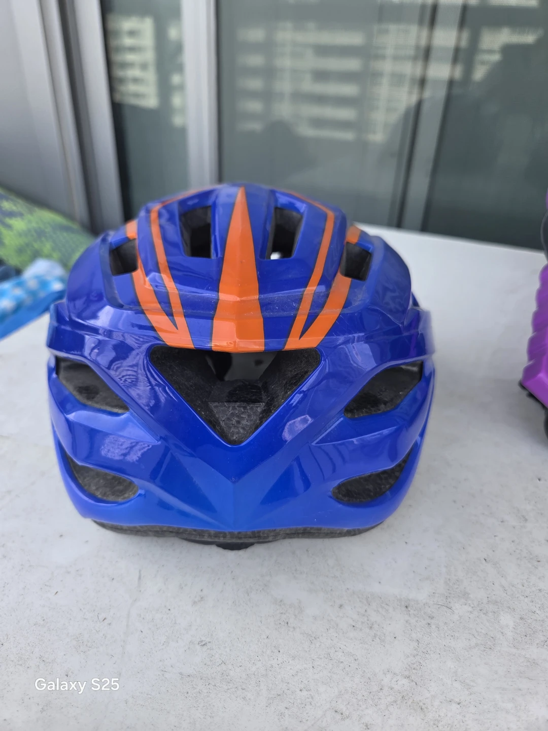 CCM Blue and Orange Bicycle Helmet - photo 5