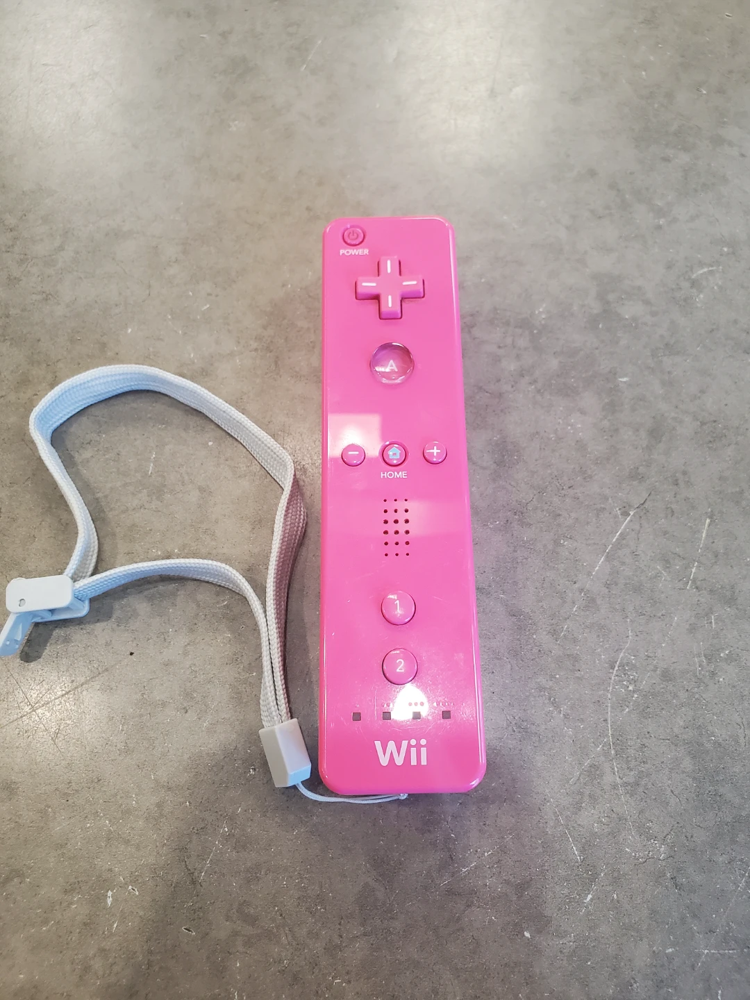 Pink Nintendo Wii Remote Motion Controller with Wrist Strap