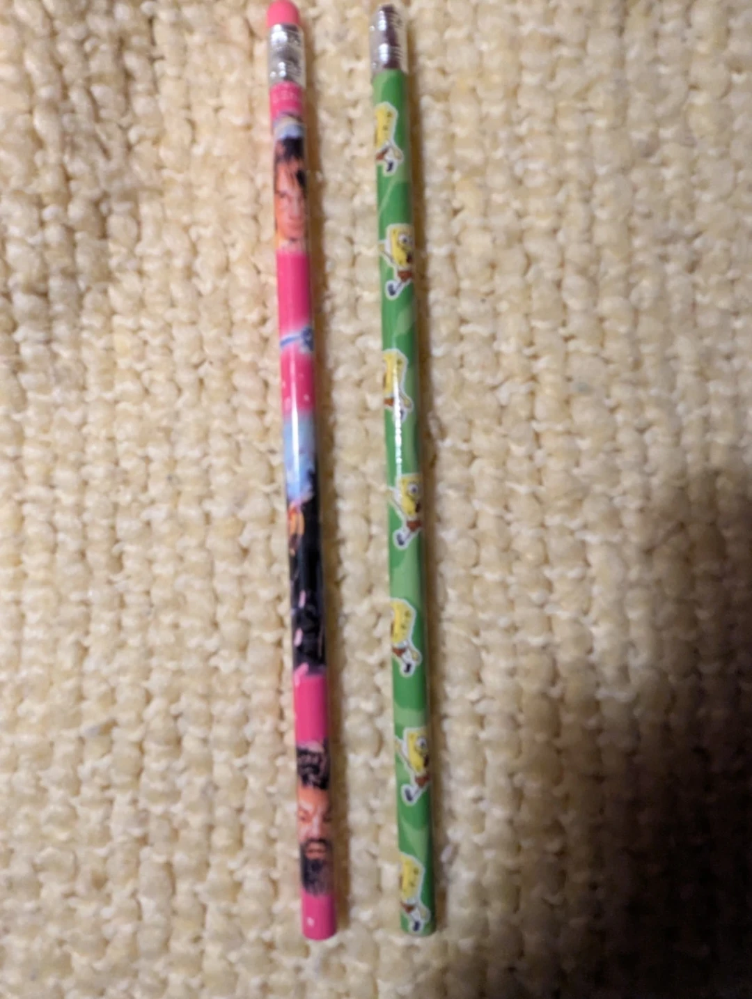 2 Pencils: Spongebob & Harry Potter