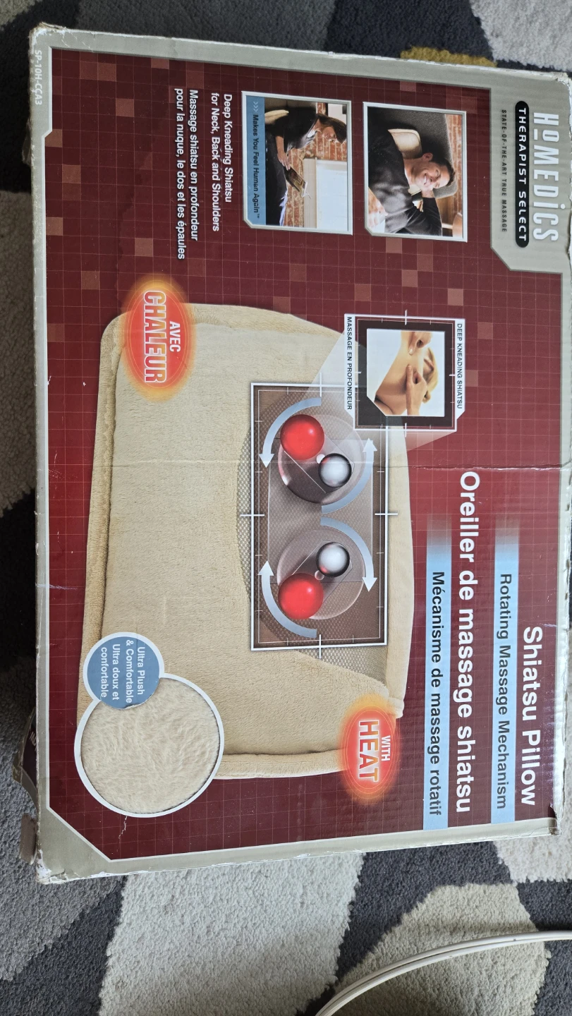 HoMedics Shiatsu Pillow Massager with Heat - photo 3