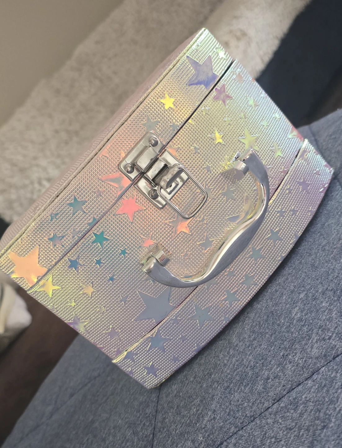 Iridescent Star Jewelry Box with Mirror - photo 4