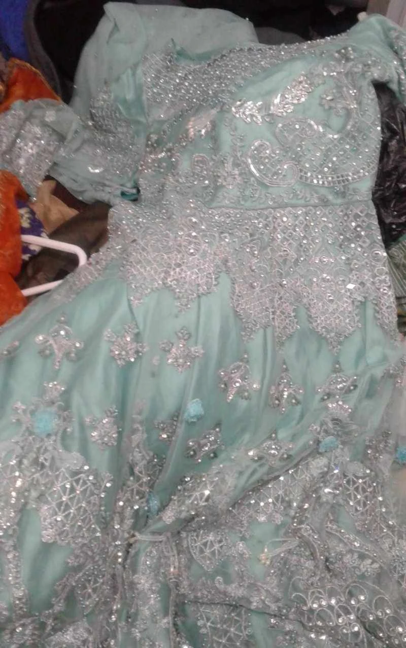 Blue Embellished Gown