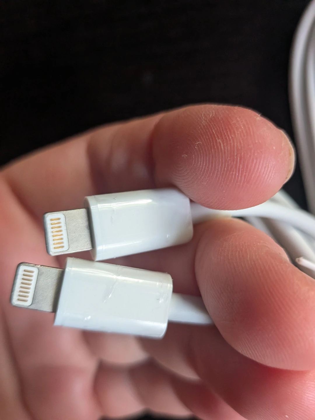2x White Apple Lightning to USB Cables - photo 5