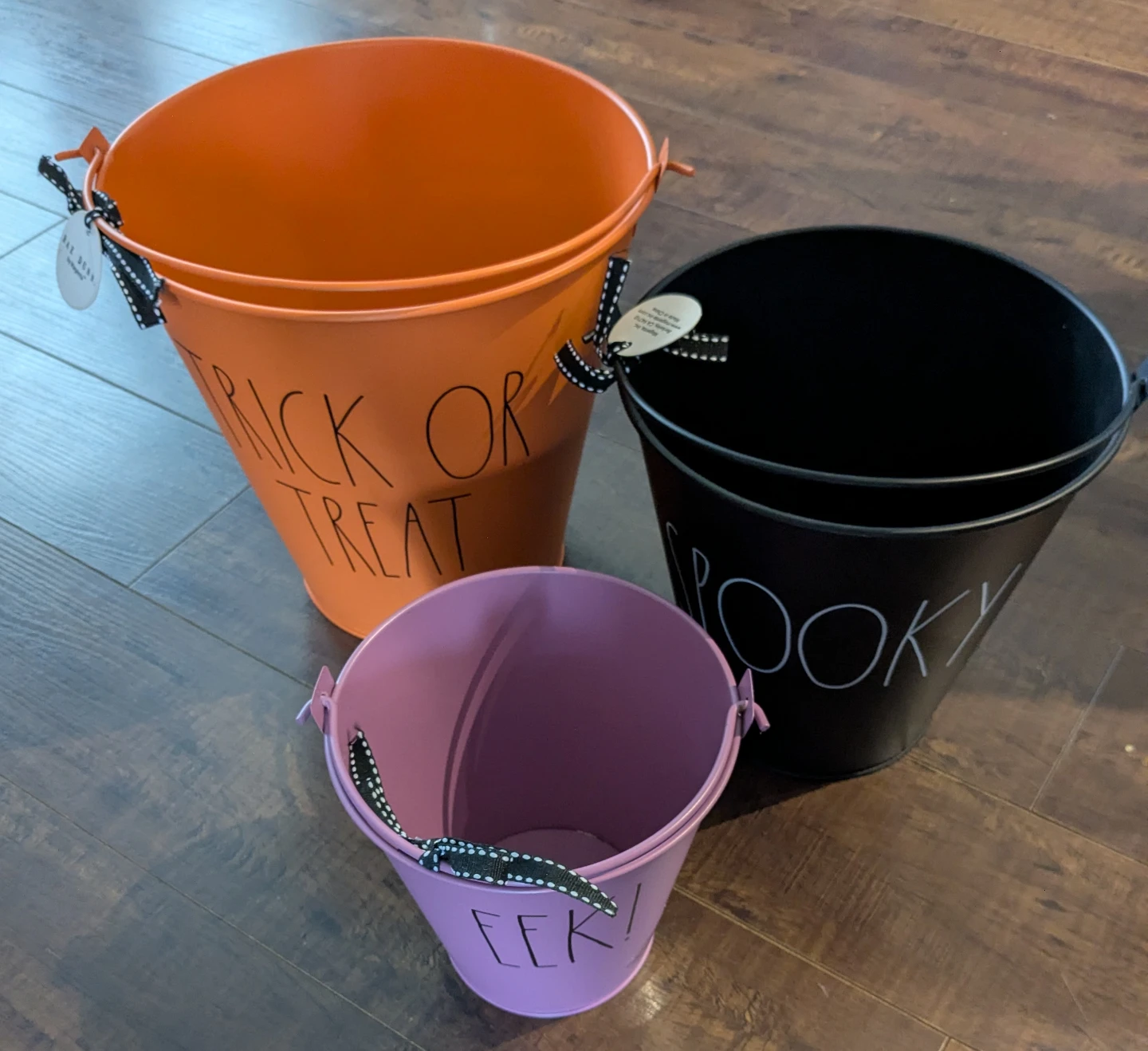 Rae Dunn Halloween Buckets Three Sizes
