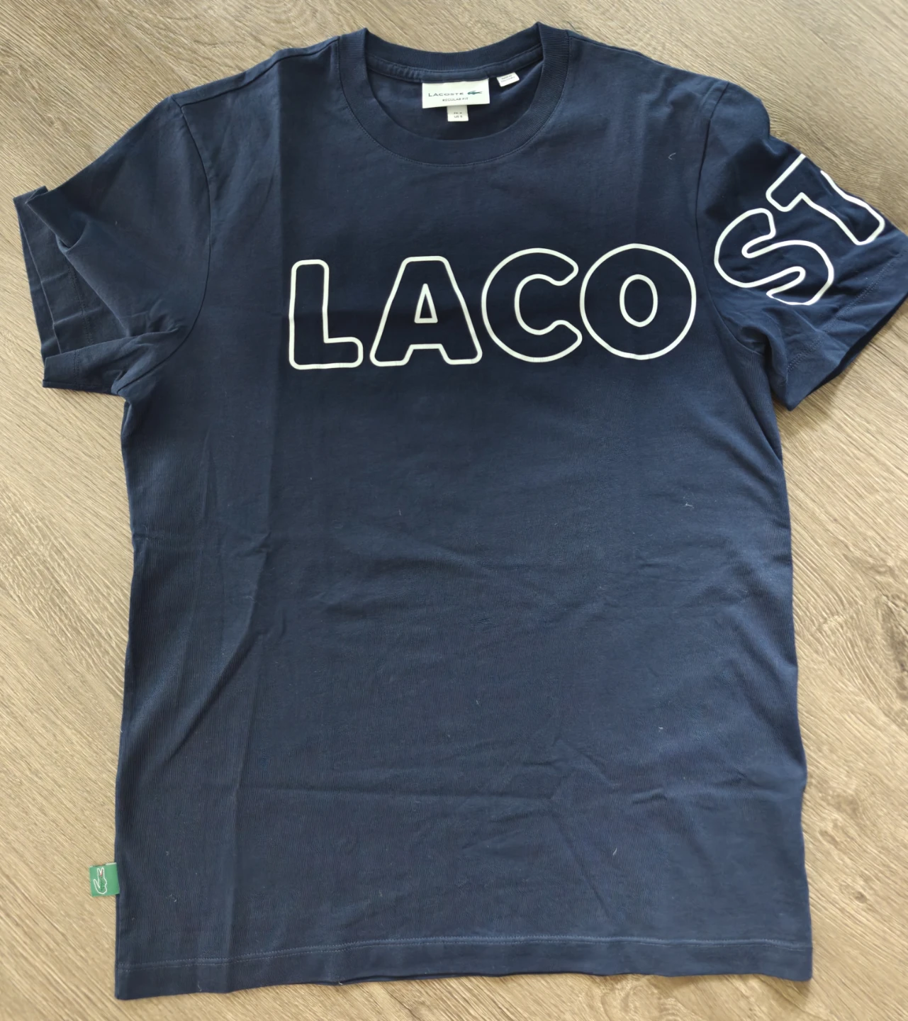 Navy Blue Lacoste Logo T-Shirt - Sm