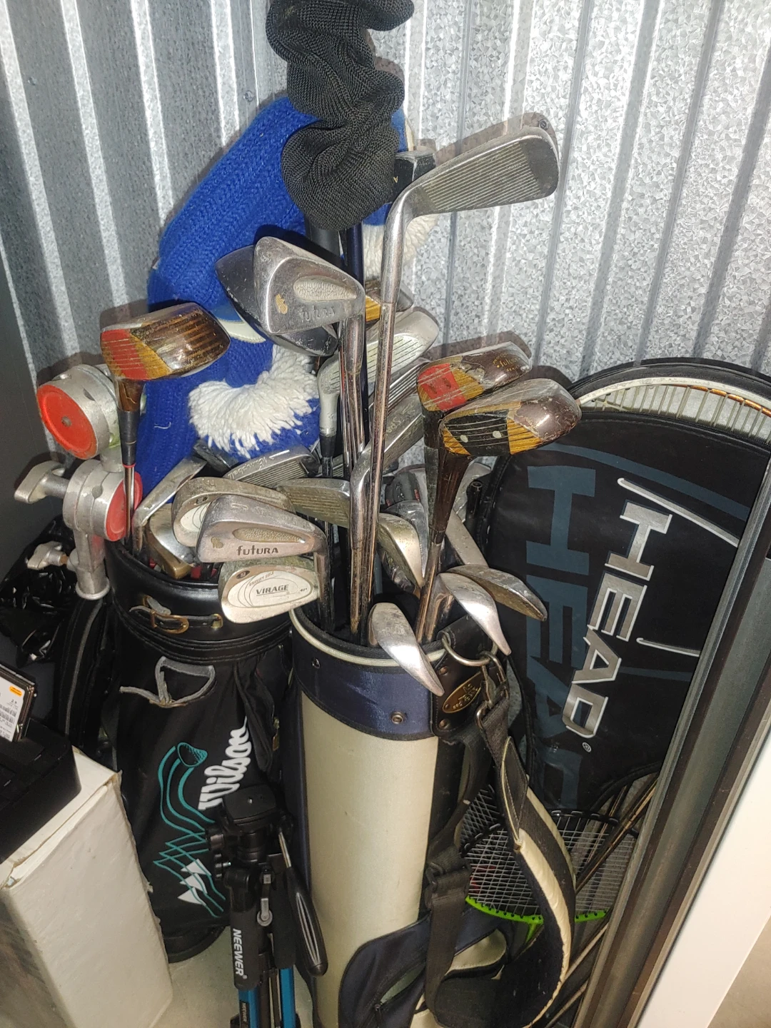 Wilson and Futura Golf Clubs with HEAD Bag