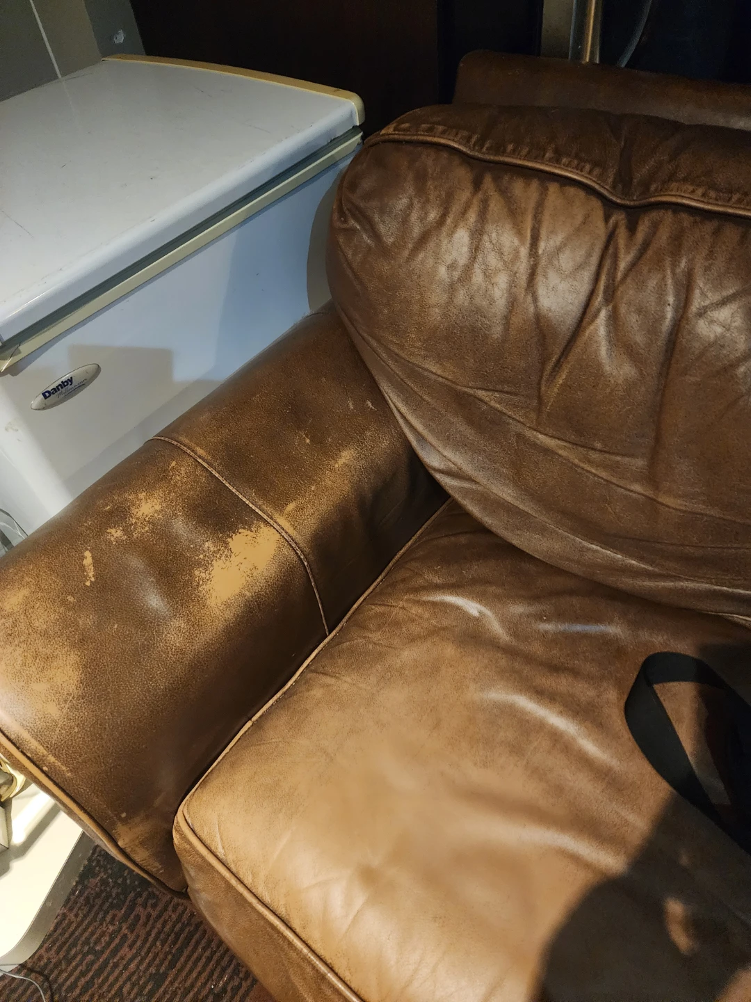 Brown Leather Sofa