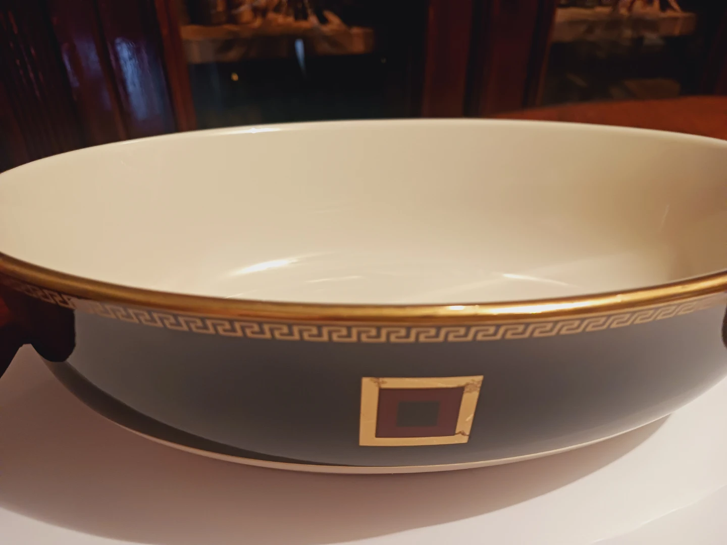 New !! LENOX COLIN COWIE INSIGNIA GREEK KEY SERVING BOWL - photo 2
