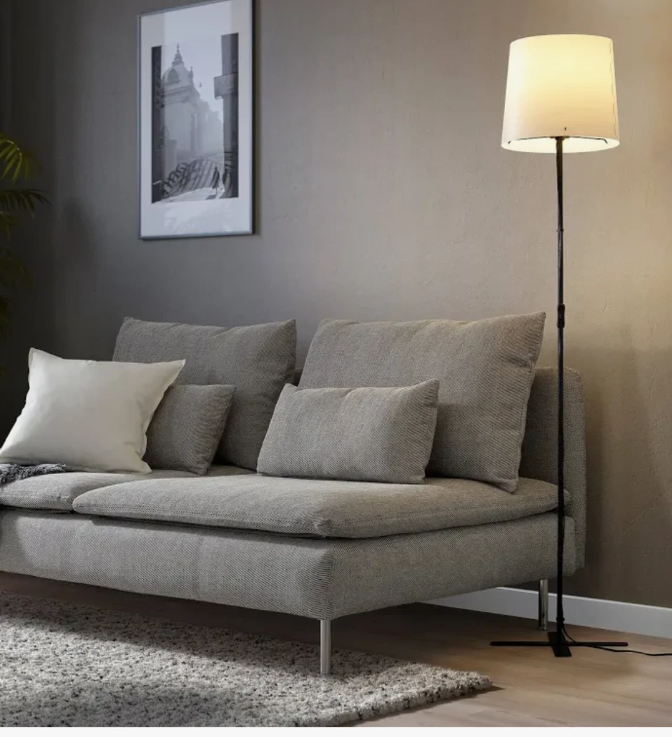 Floor Lamp with White Shade