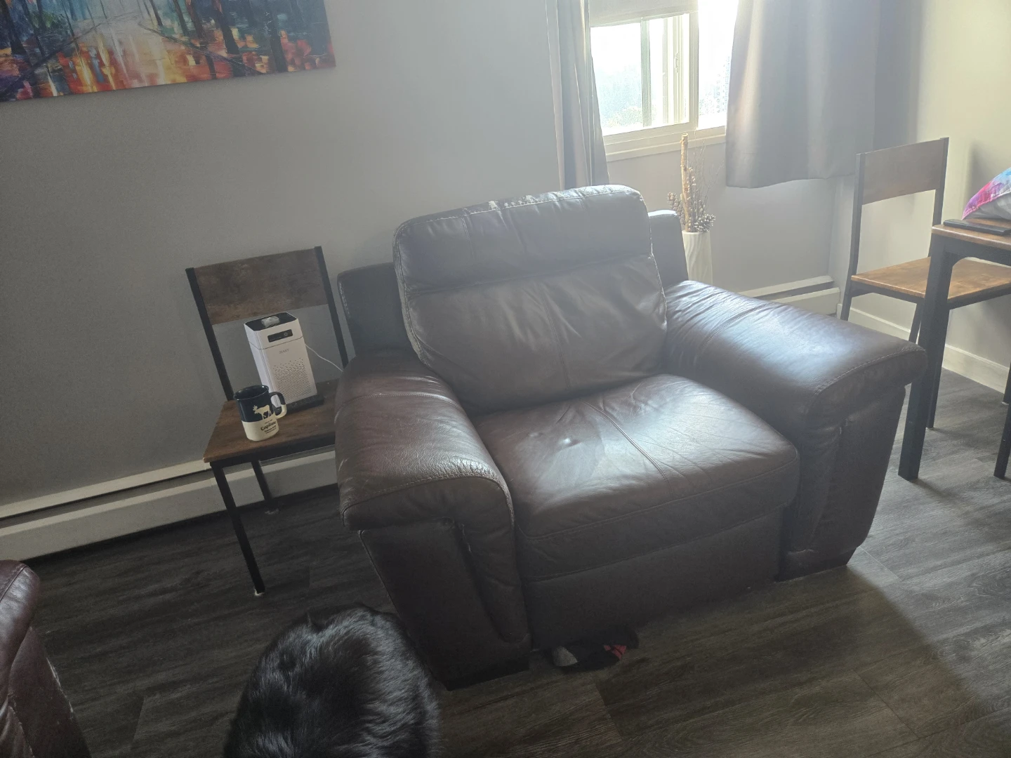 Brown Leather Loveseat Recliner