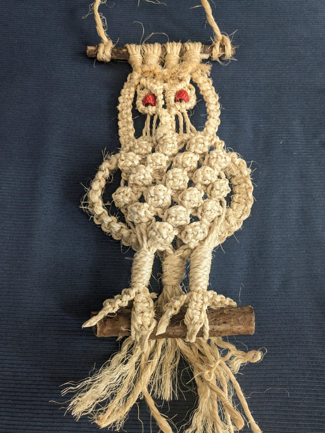 Owl Macrame / Handmade - photo 3