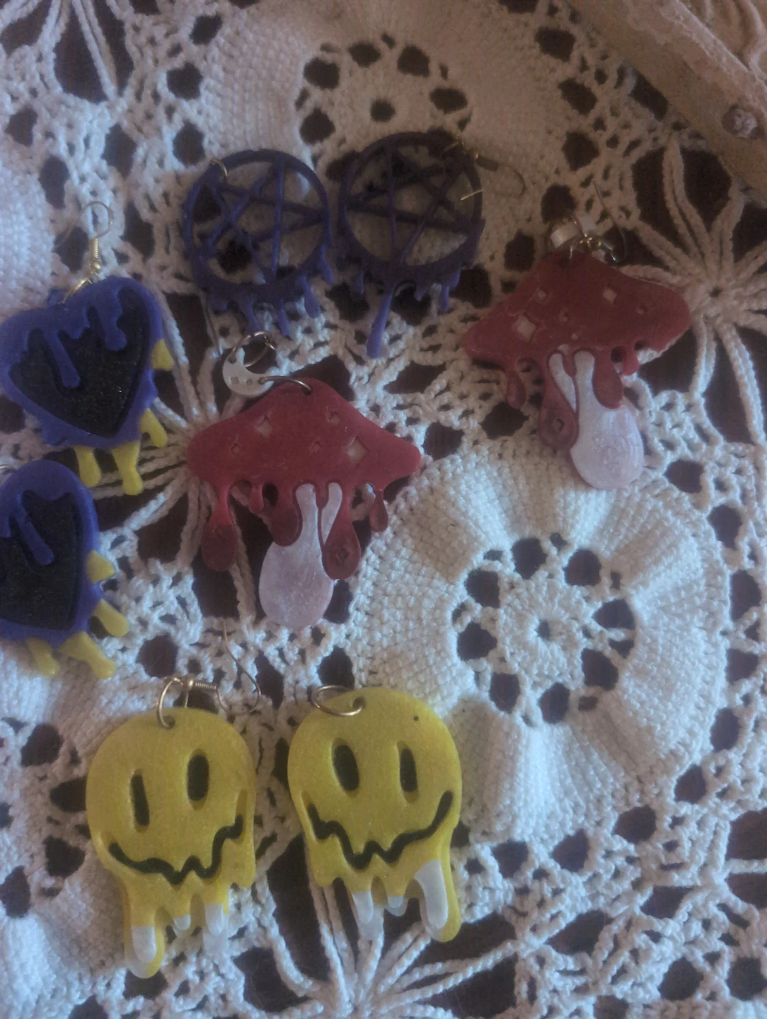 Handmade resign earings