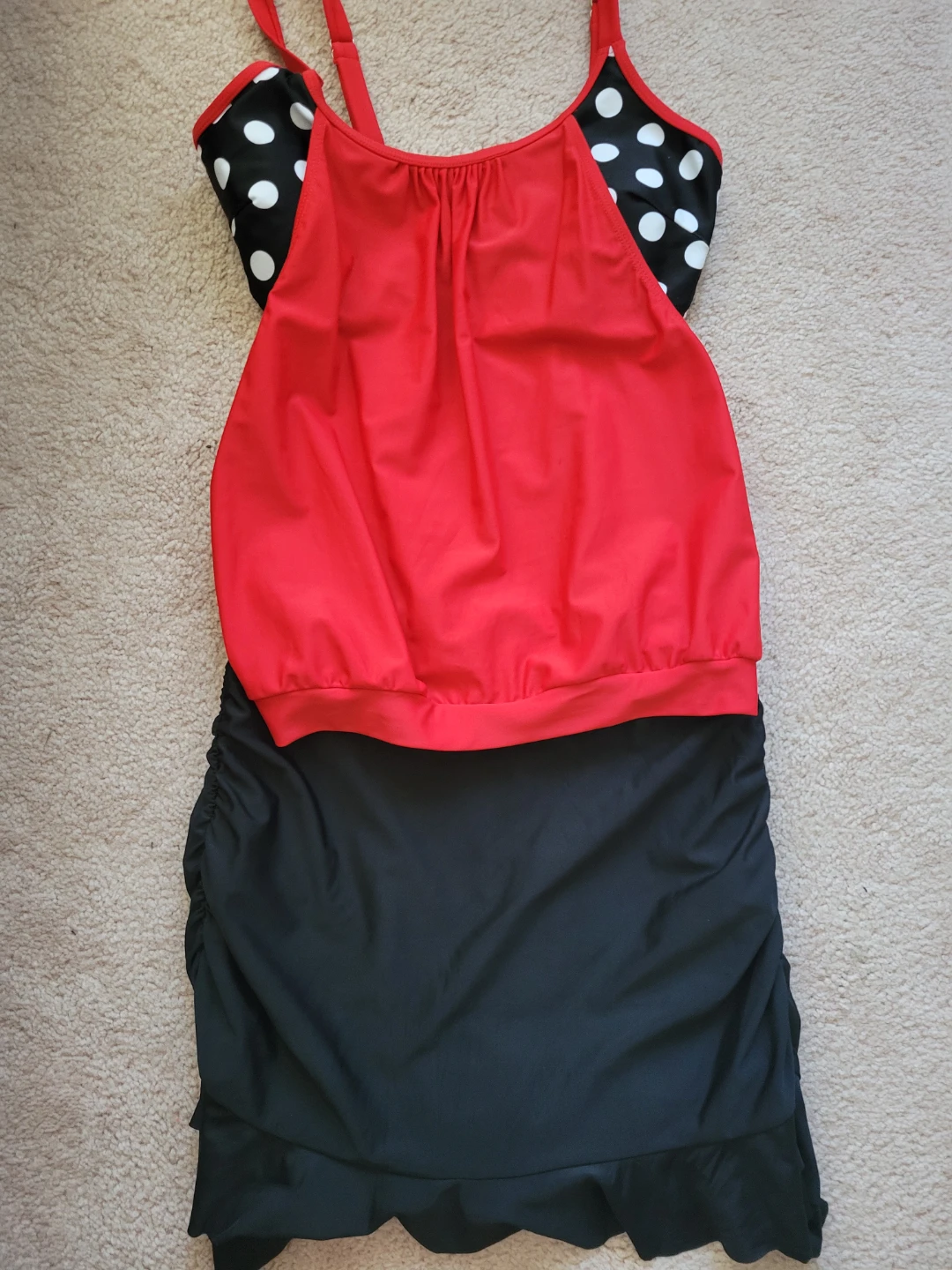Women's Swimsuit Tankini Top & Skirt Set