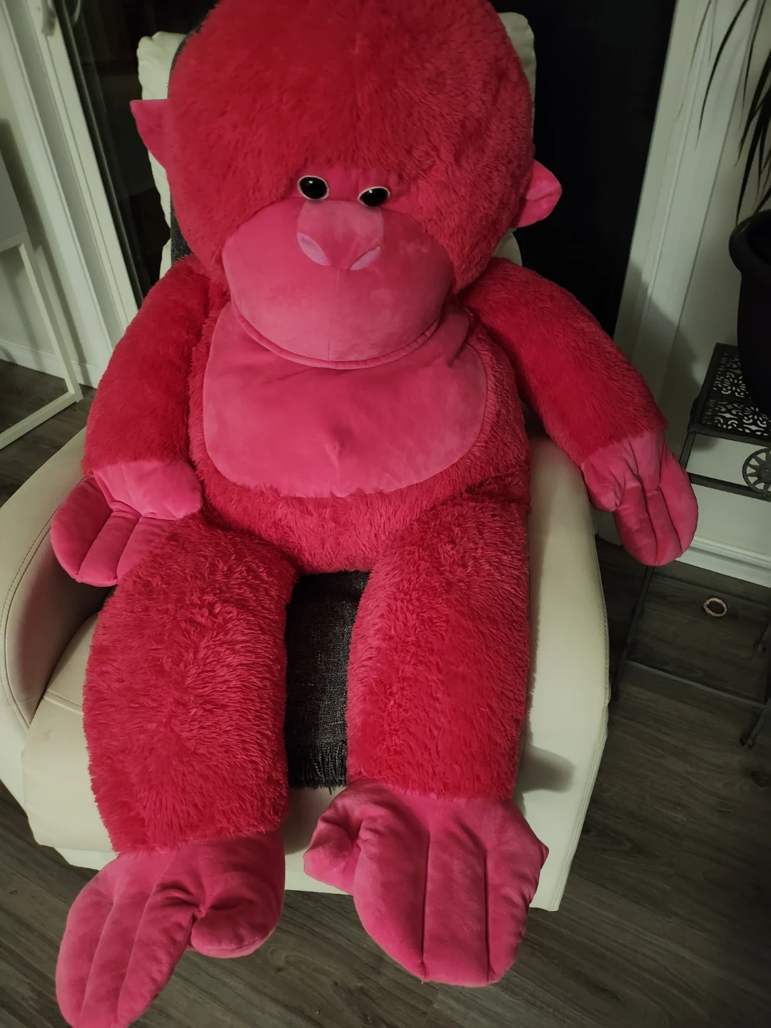 Large Pink Gorilla Plush Toy