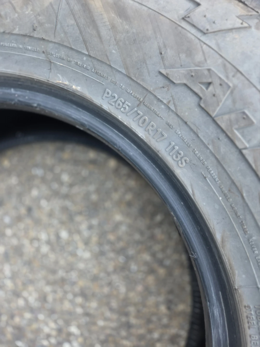 2 tire Nitto Terra Grappler All Terrain P265/70R17 ) - photo 5