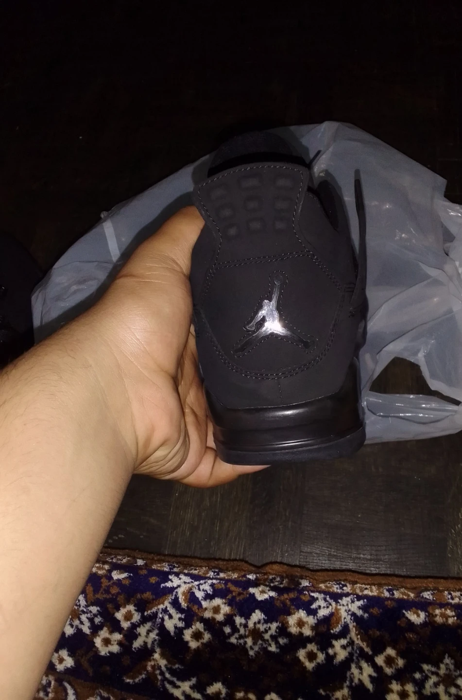 Air Jordan 4 Black Sneakers - photo 4