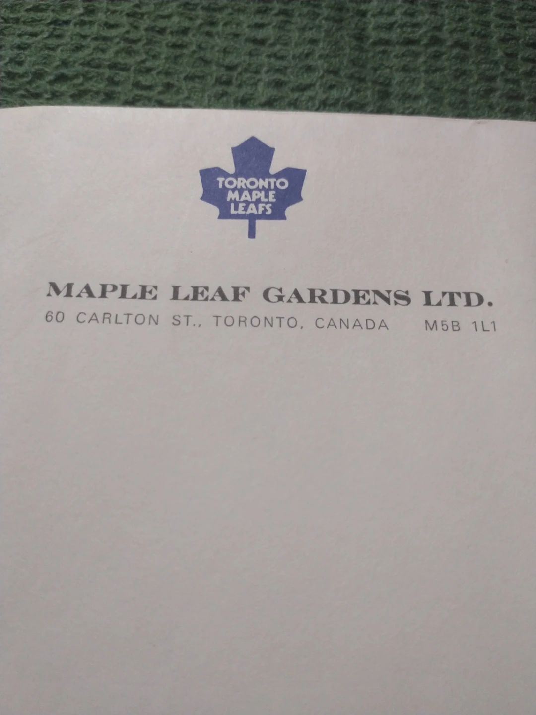 Toronto Maple Leafs Maple Leaf Gardens Envelope - photo 2