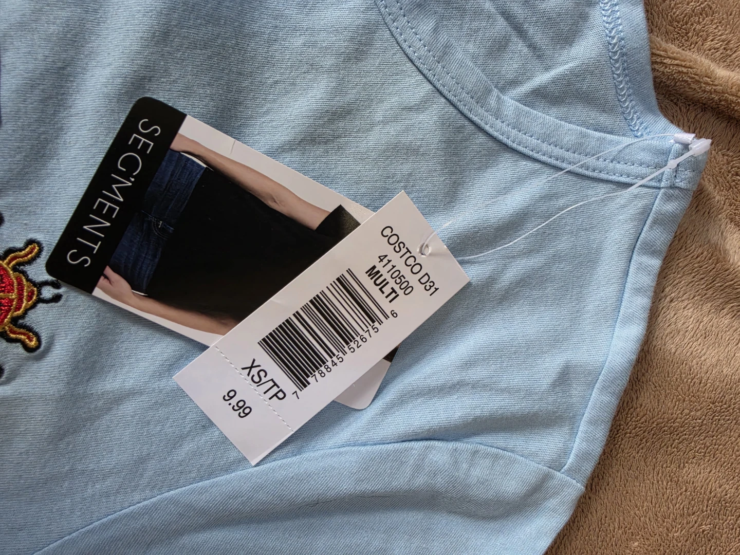 Segments T-Shirts - White & Light Blue - XS/TP - photo 2
