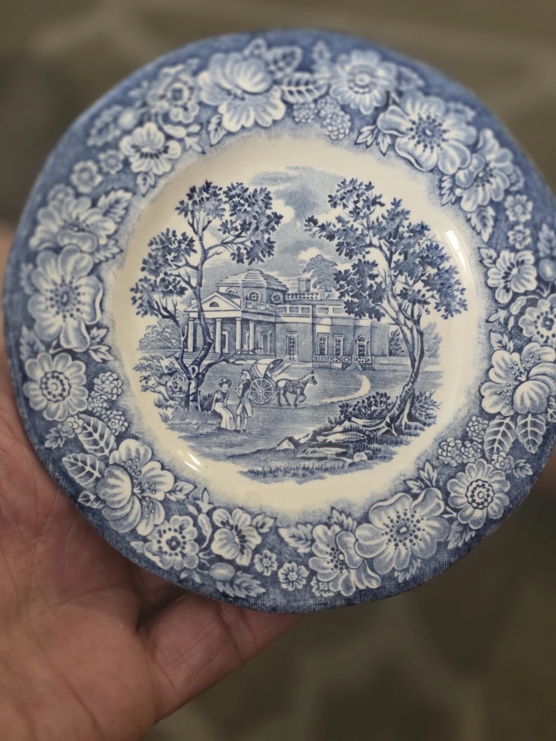 Liberty Blue "Monticello" Plate