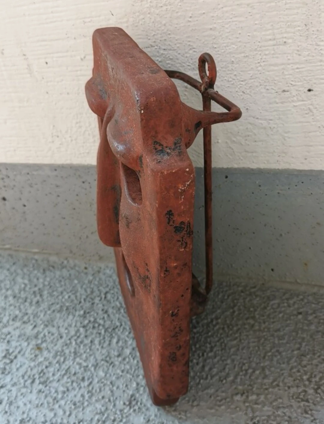 Vintage Italian Terracotta Mask Candle Sconce Wall Art - photo 3