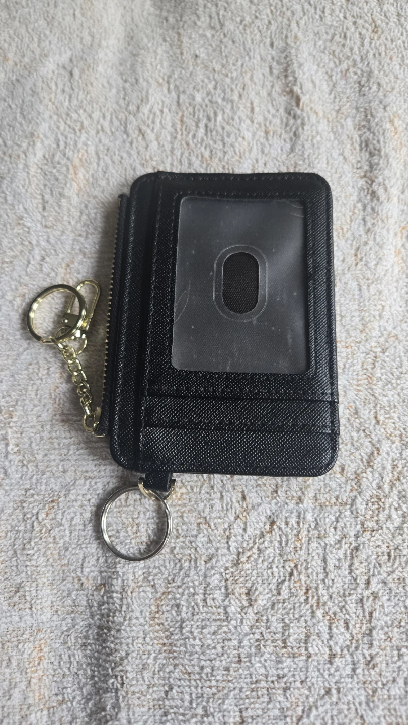 Black Card Holder with Keychain - photo 3