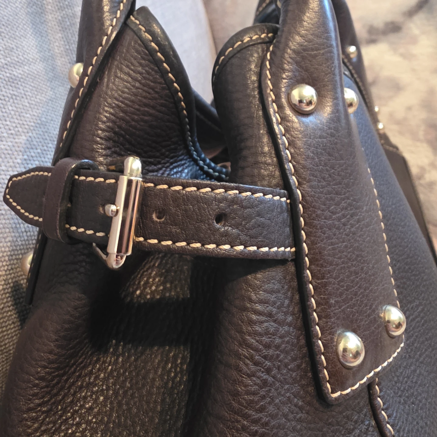 Dooney & Bourke Dark Brown Leather Shoulder Bag - photo 5