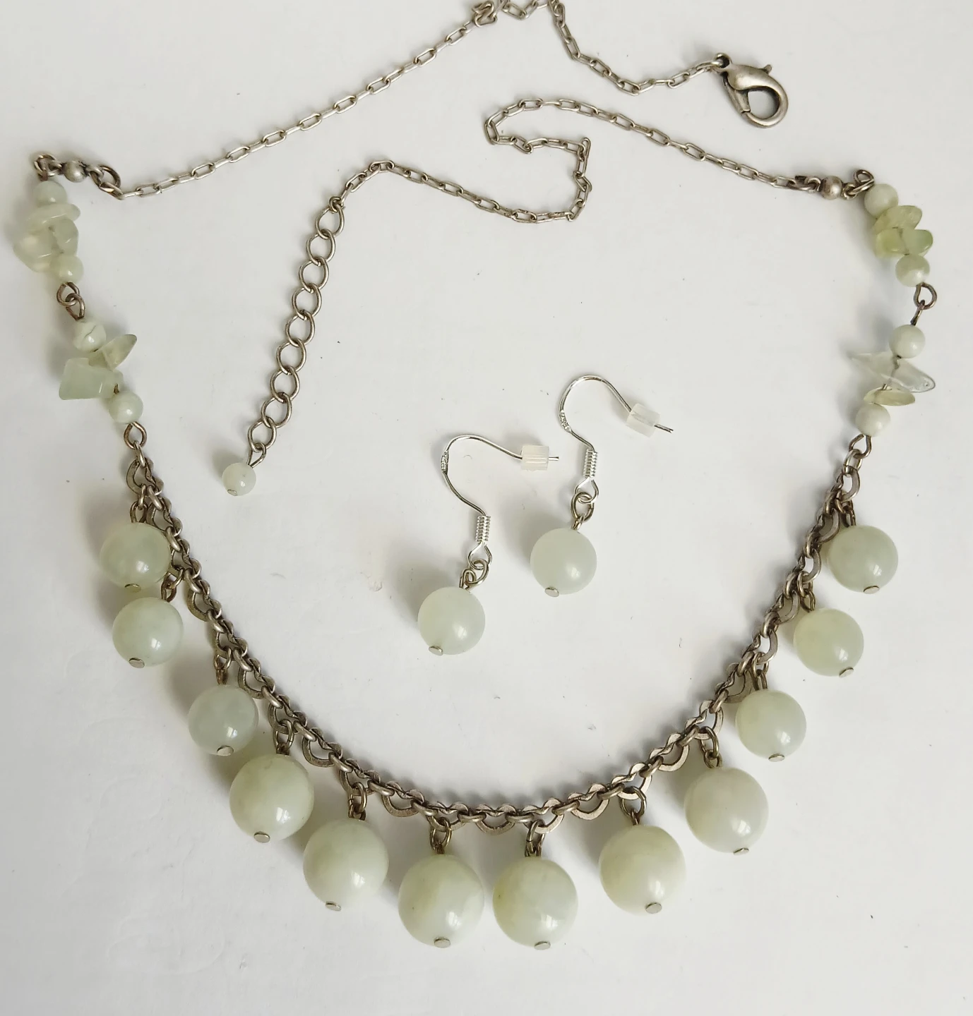 NEW JADE Necklace and Earring Set - photo 2
