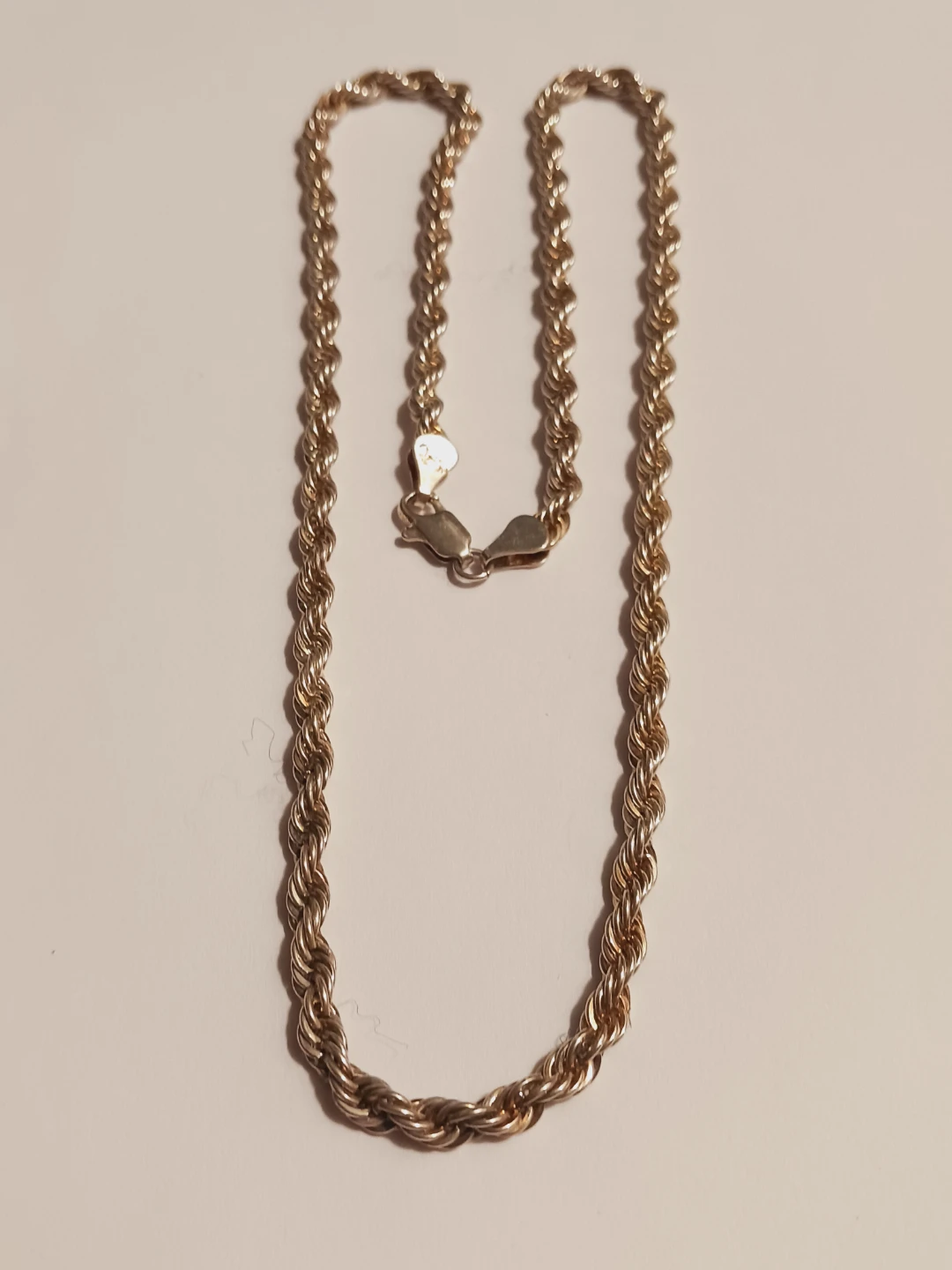 Sterling Silver 925 Rope Chain Necklace