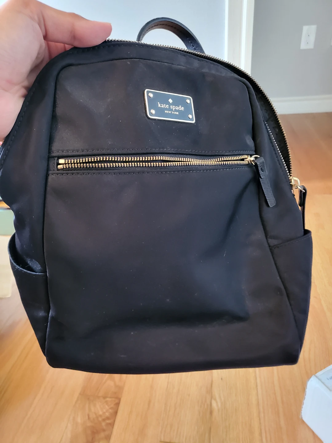 Kate Spade Black Nylon Backpack