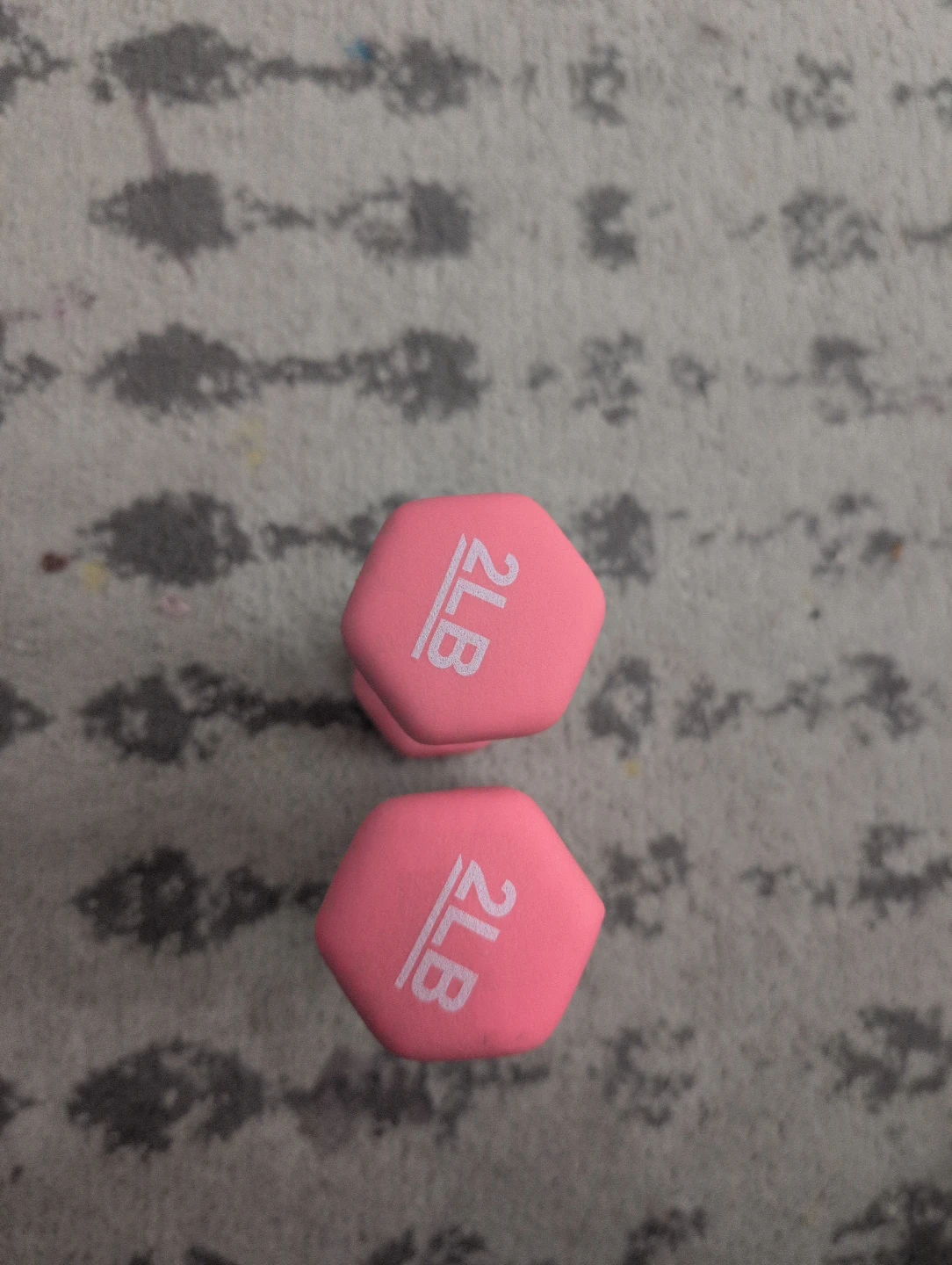 Pair of Pink 2LB Dumbbells