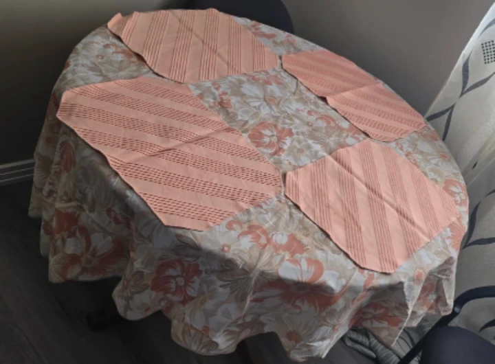 Tablecloth and Set of 4 Peach Placemats