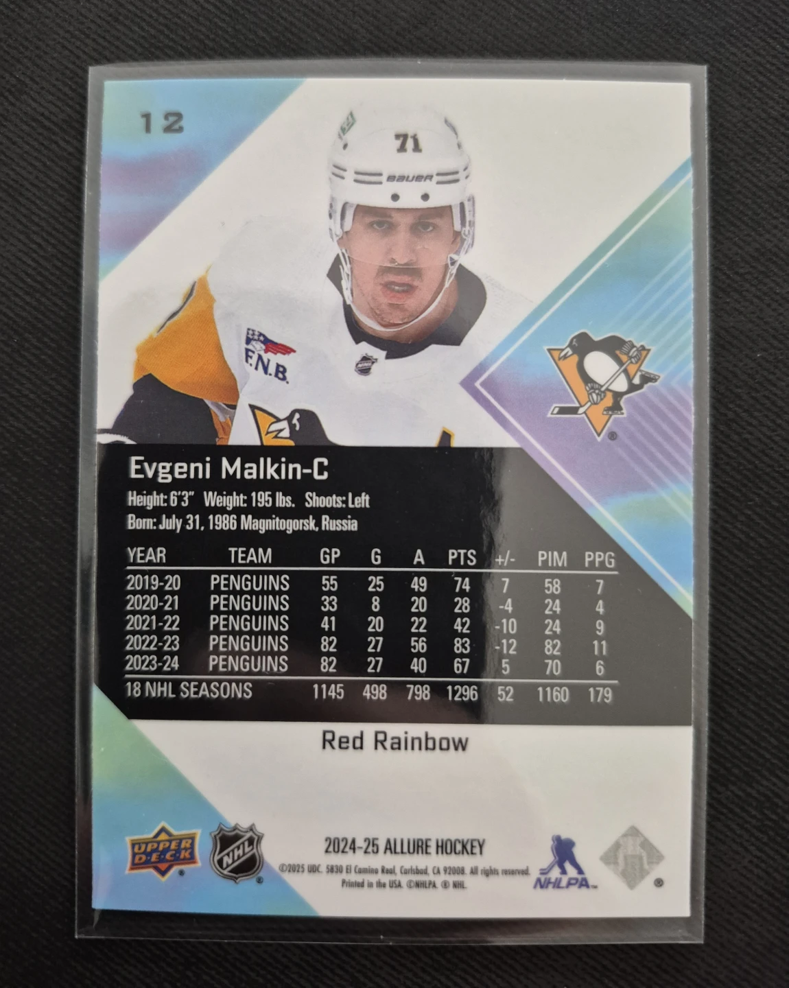 Evgeni Malkin Red Rainbow - photo 2