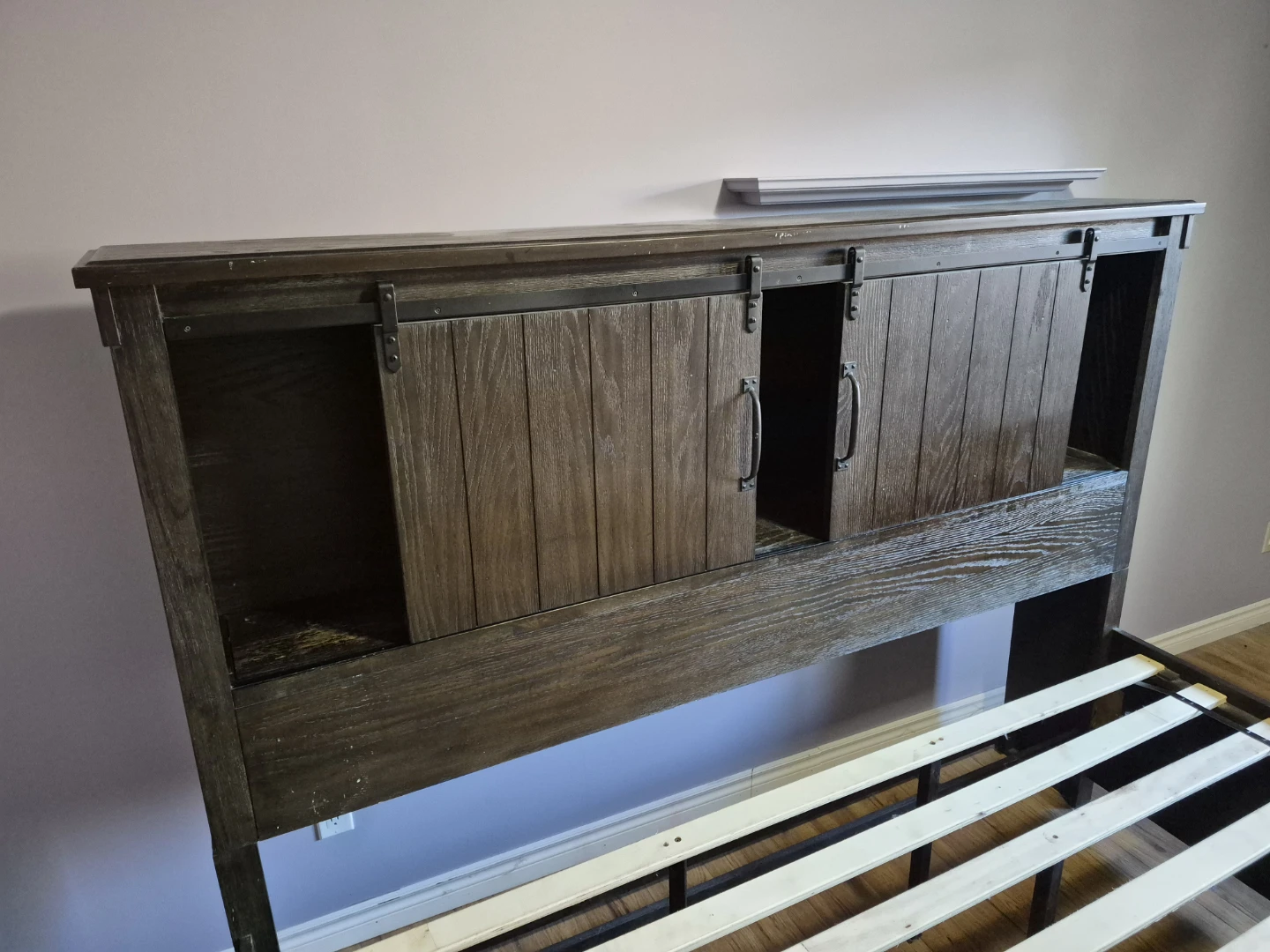 King Size Storage Bed Frame with Headboard - photo 2