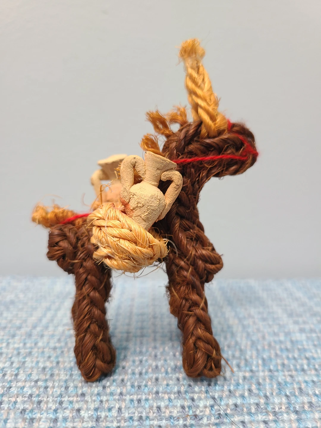 Vintage Woven Horse Miniature Figurine - photo 3