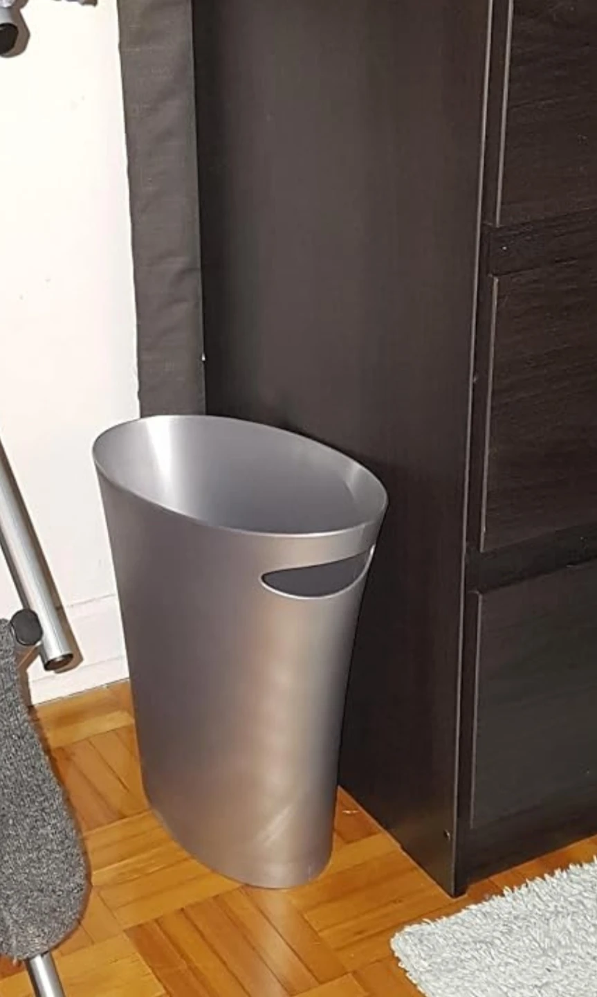 Set of 3 Sleek & Skinny 2-Gallon Trash Cans
