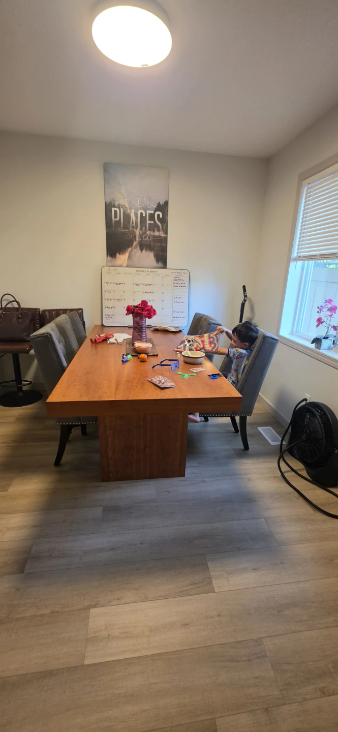 Wooden Dining Table and Chairs