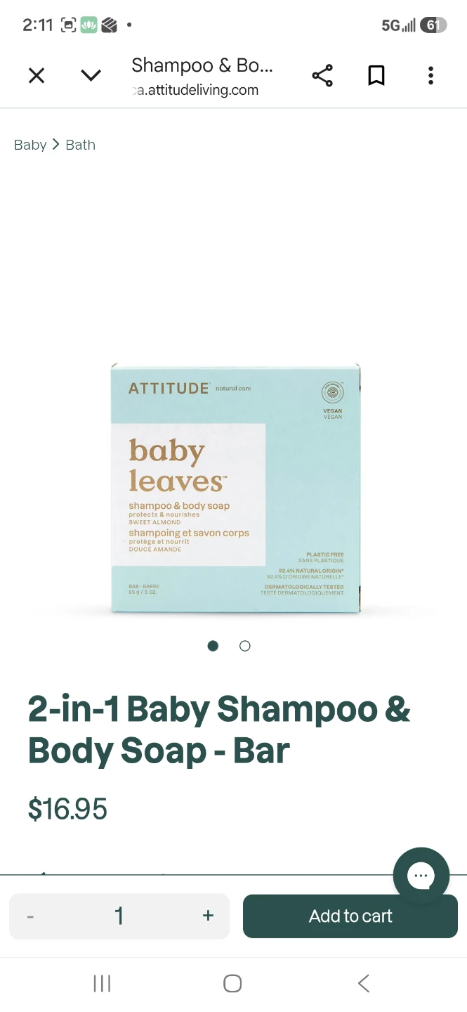 4 unit bundle  of ATTITUDE Soap and Belly Balm