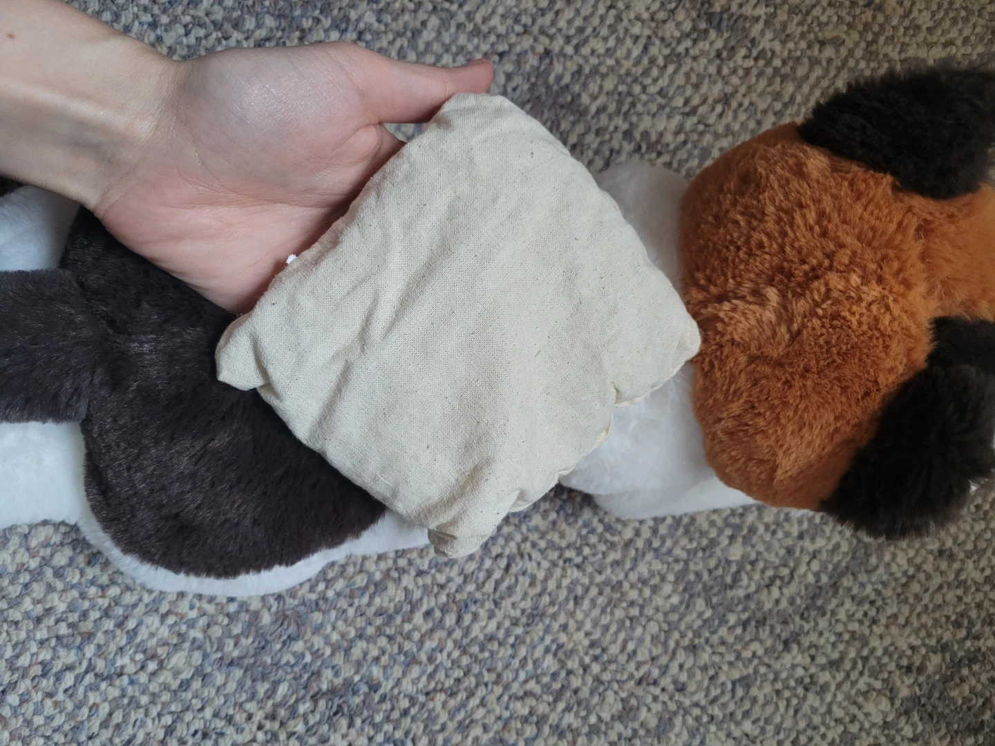 Plush Calico Cat microwaveable  heating pad - photo 3