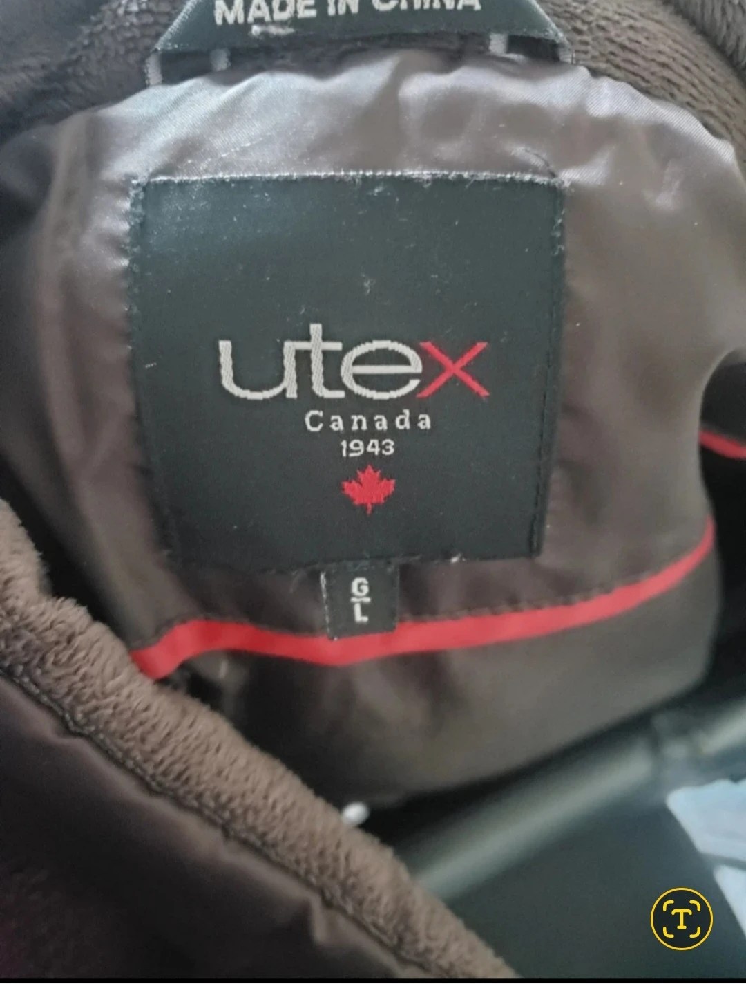 Utex Canada Puffer Coat with Fur Hood