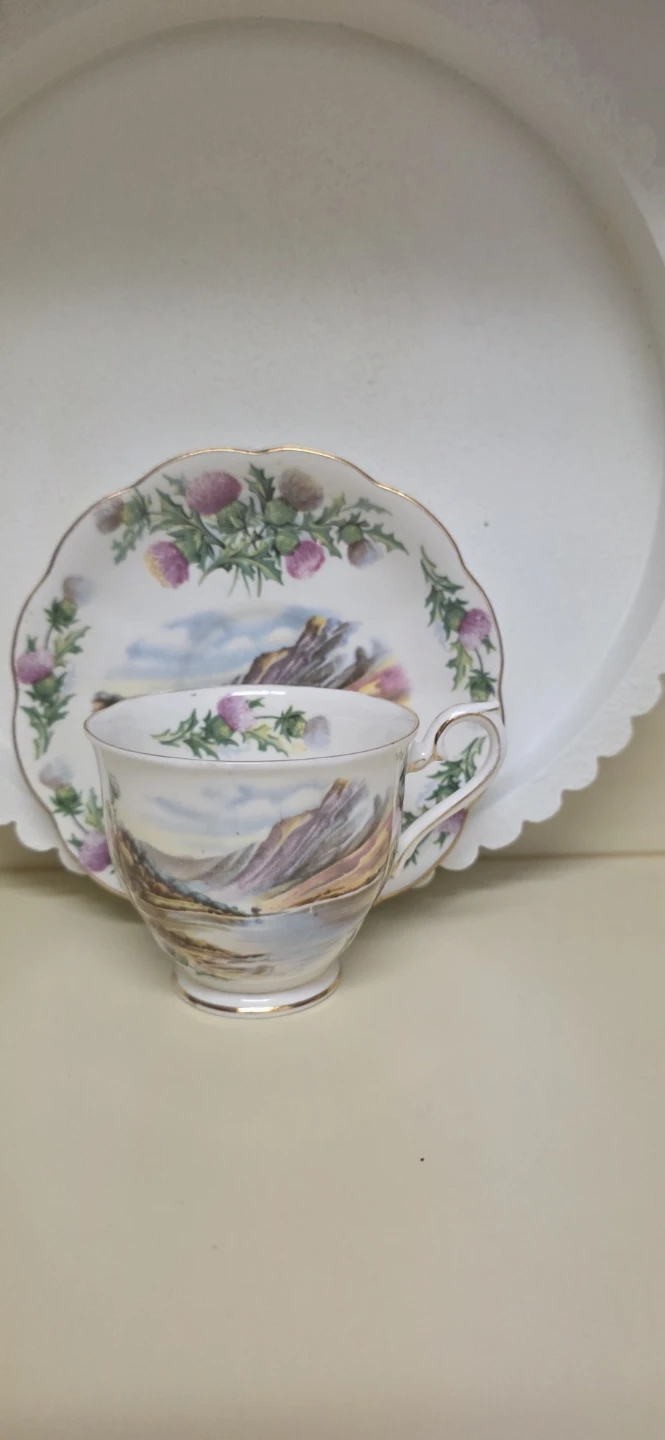 Royal Albert Bonnie Banks O' Loch tea cup and Saucer