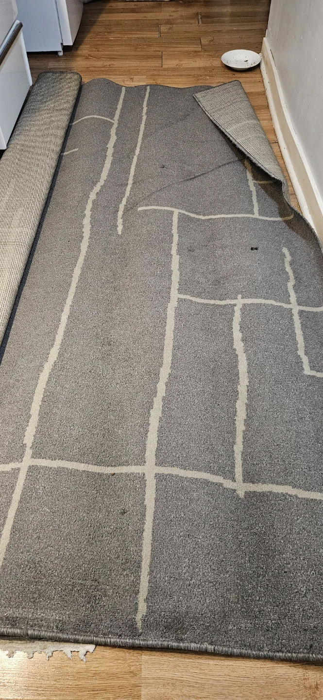 Grey Geometric Area Rug