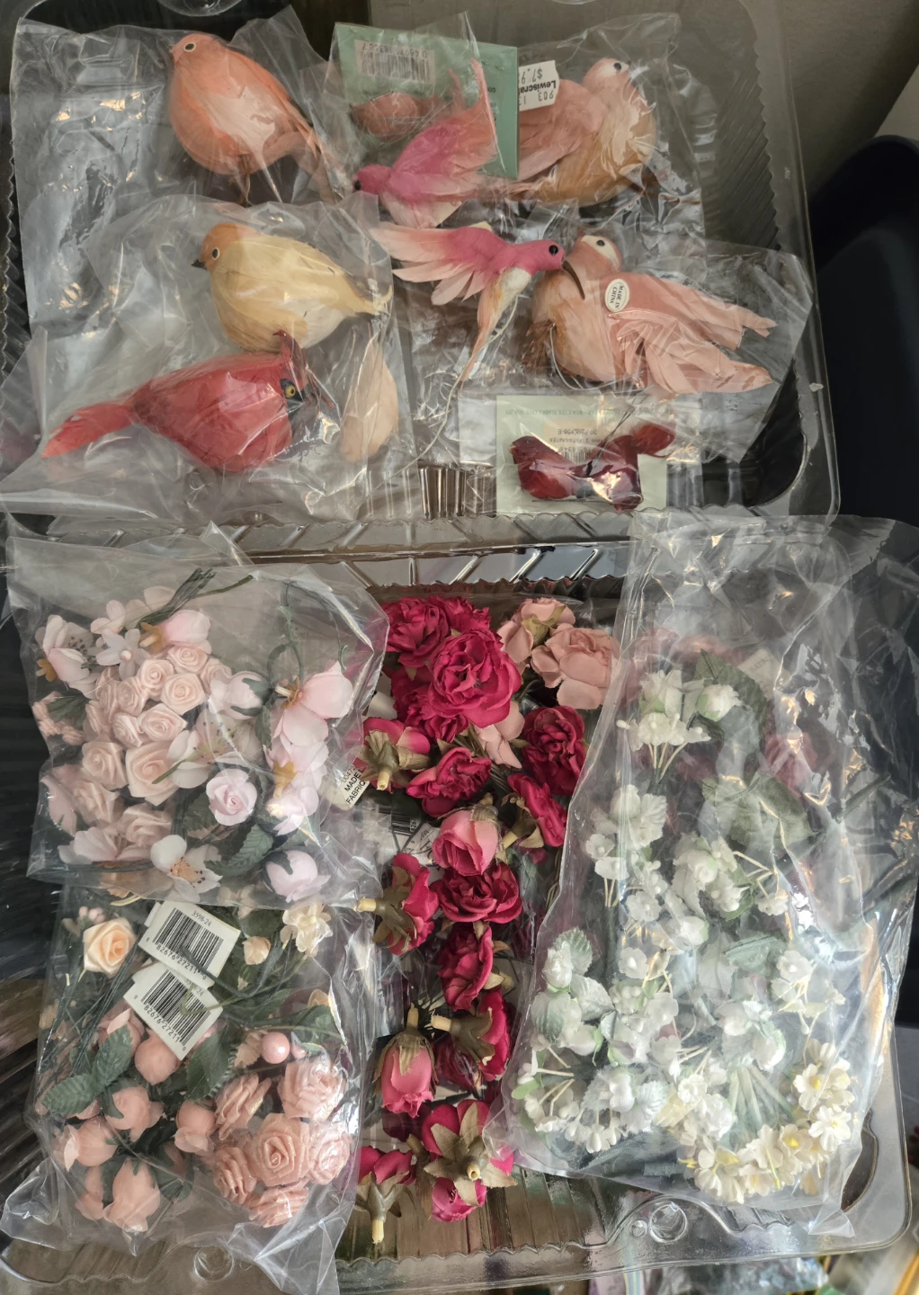 Craft supplies Birds & flowers