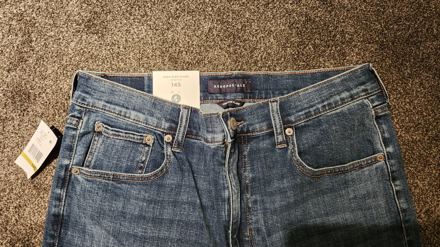 Aeropostale High Rise Flare Stretch Jeans Size 14S - photo 2