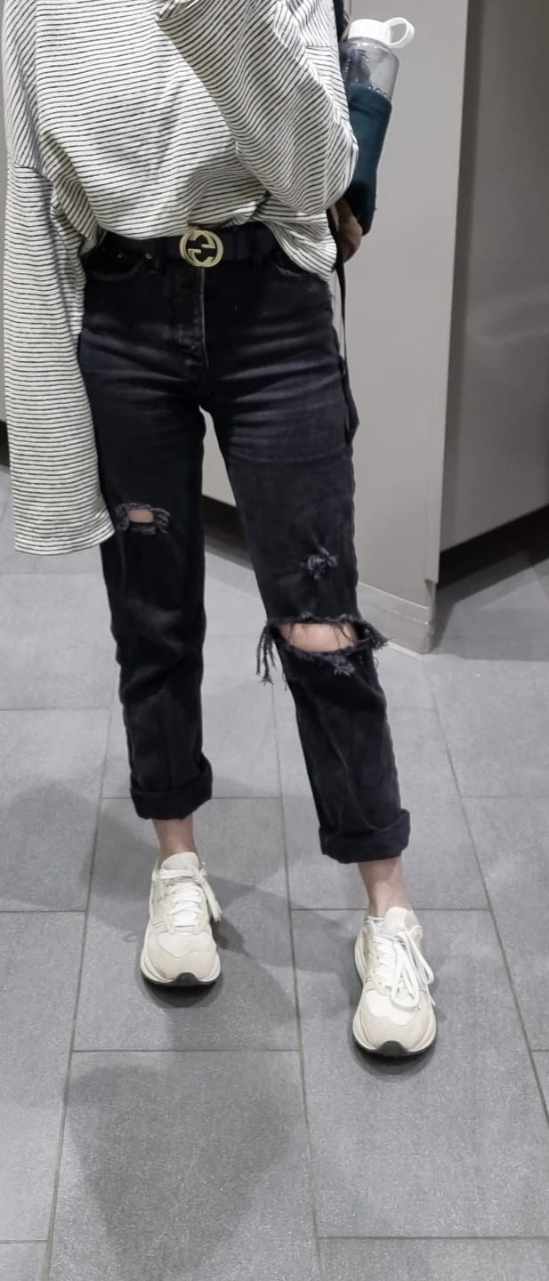 Abercrombie & Fitch The Dad High Rise Jeans Black