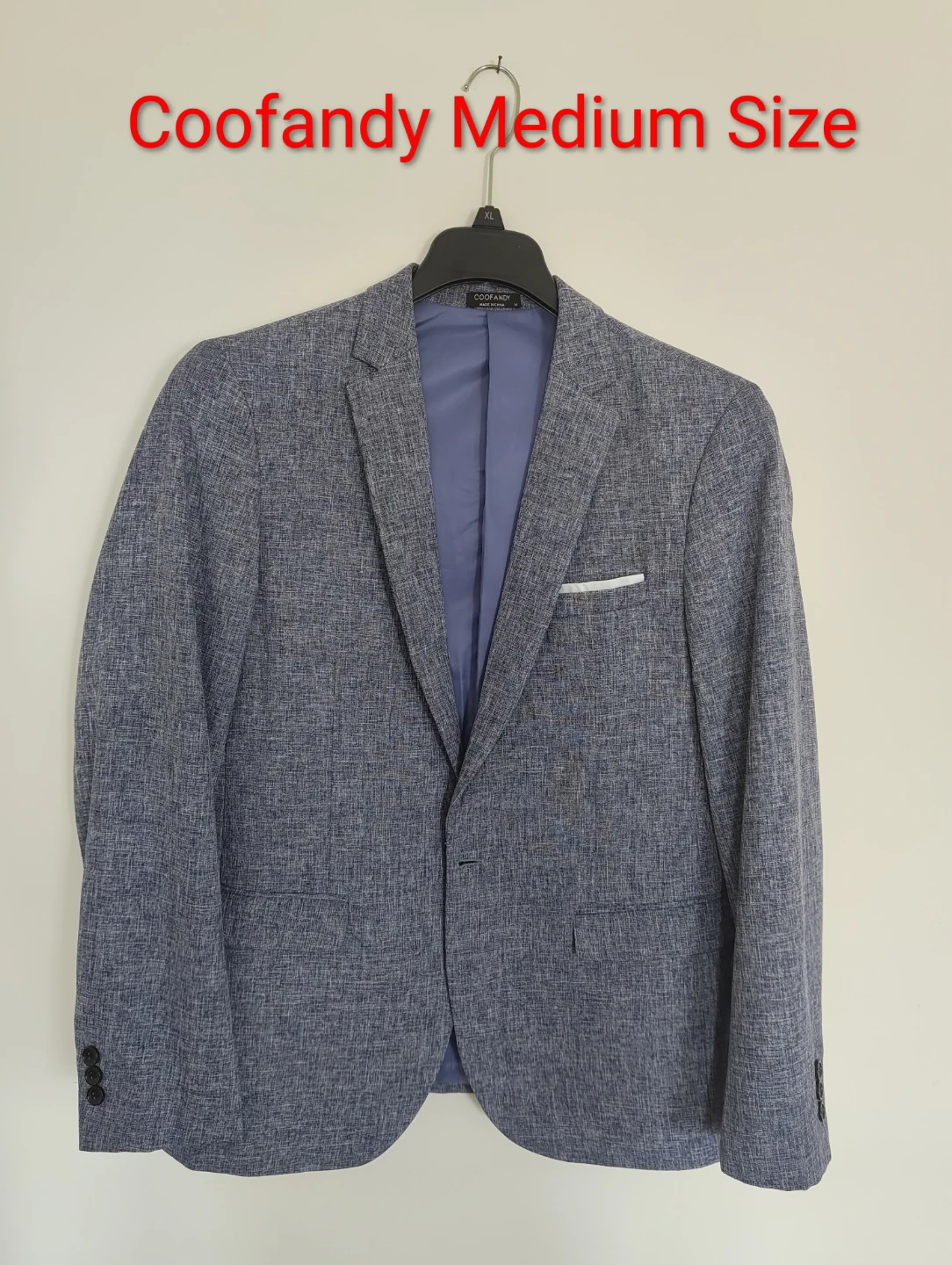 Coofandy Men's Blue Blazer Size Medium