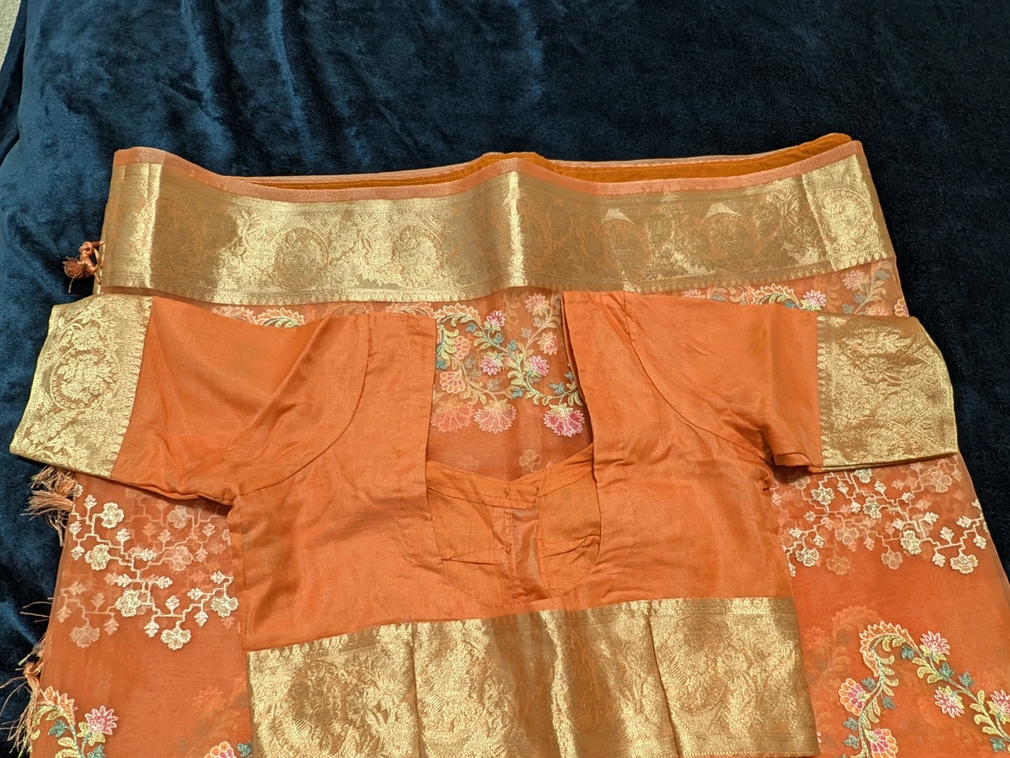 Organza silk Saree with Blouse Piece