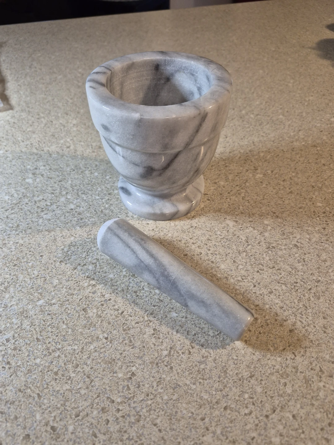 Marble Mortise and pestel