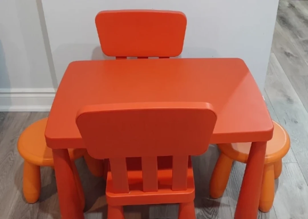 IKEA Mammut Kids Table and 4 Chair Set