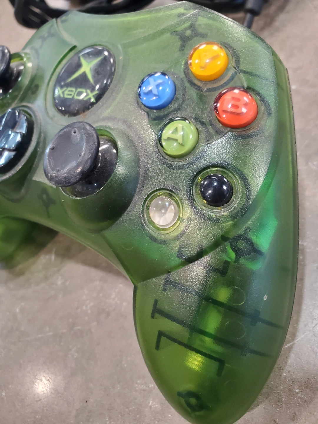 Transparent Green Original Xbox Controller - photo 3